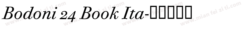 Bodoni 24 Book Ita字体转换